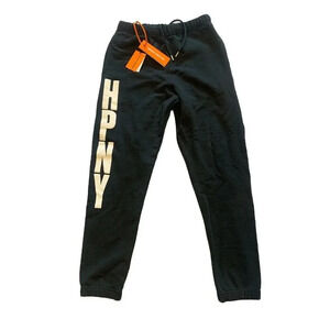 Heron Preston Men's Black HPNY Sweatpants Large 100% Cotton NWT